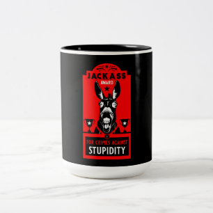 Caneca De Café Em Dois Tons Prêmio de Jackass