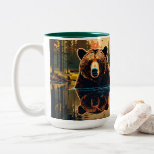 Caneca De Café Em Dois Tons Premium Porcelain Mug: Aumente sua experiência com