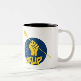 Caneca De Café Em Dois Tons Prepare o poder de remar