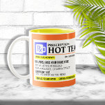 Caneca De Café Em Dois Tons Prescrição Engraçada Chá Mug<br><div class="desc">Adicione um nome a esta engraçada caneca de chá quente de "prescrição" para uma ideia de presente perfeitamente única! Ou,  preencha sua receita para algo para você.</div>