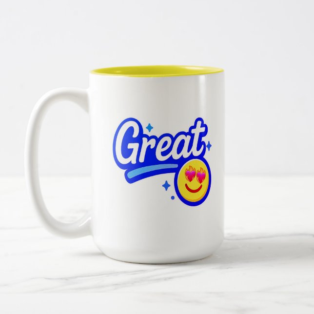 Caneca De Café Em Dois Tons Presente (Esquerda)
