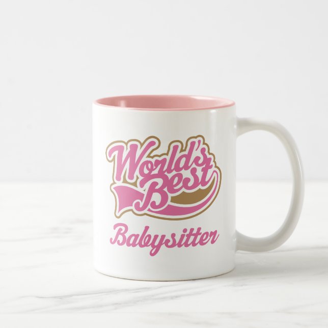 Caneca De Café Em Dois Tons Presente da baby-sitter (Direita)