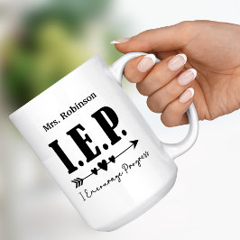 Caneca De Café Em Dois Tons Presente de Agradecimento para Professor de Educaç