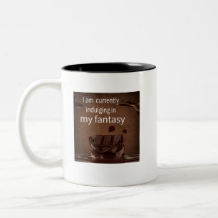 Caneca De Café Em Dois Tons Presente de amante de chocolate que me dá prazer n