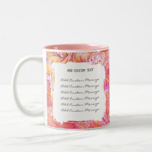 Caneca De Café Em Dois Tons Presente de Aniversário de Casamento com Texto Per