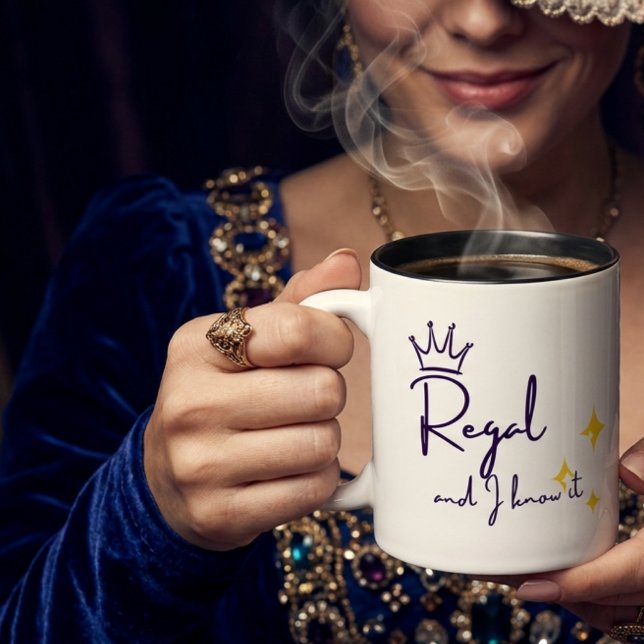 Caneca De Café Em Dois Tons Presente de aniversário engraçado para ela com con (Criador carregado)