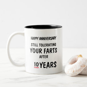 Caneca De Café Em Dois Tons Presente de Aniversário Engraçado Piada de Peido A