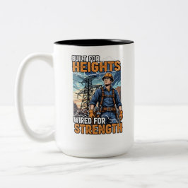 Caneca De Café Em Dois Tons Presente de Aniversário para Operário de Linha de 