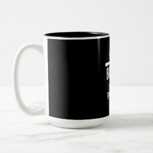 Caneca De Café Em Dois Tons Presente de aniversário sempre acredita em si mes