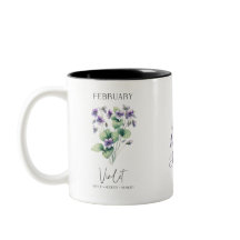 Presente de aniversário Violeta Flor do mês de nas