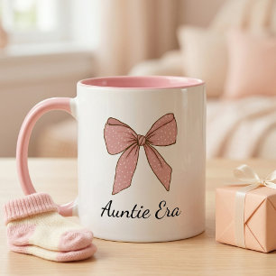 Caneca De Café Em Dois Tons Presente de Anúncio de Gravidez para Tia Orgulhosa