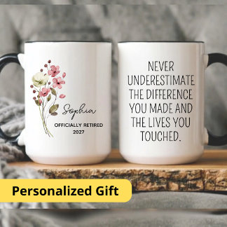 Caneca De Café Em Dois Tons Presente de Aposentadoria Oficial, Agente de Mudan