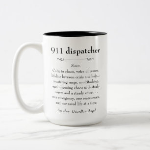 Caneca De Café Em Dois Tons Presente de Apreciação do Expedidor de Emergência