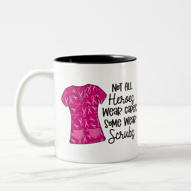Caneca De Café Em Dois Tons Presente de Apreciação para Enfermeira com Faixa R (Esquerda)