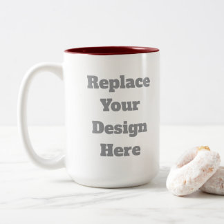 Caneca De Café Em Dois Tons Presente de Casamento Personalizado – Crie o Seu P