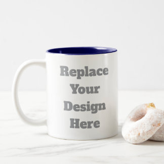 Caneca De Café Em Dois Tons Presente de Casamento Personalizado – Crie o Seu P