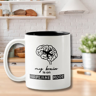 Caneca De Café Em Dois Tons Presente de Colega de Trabalho Engraçado Meu Céreb