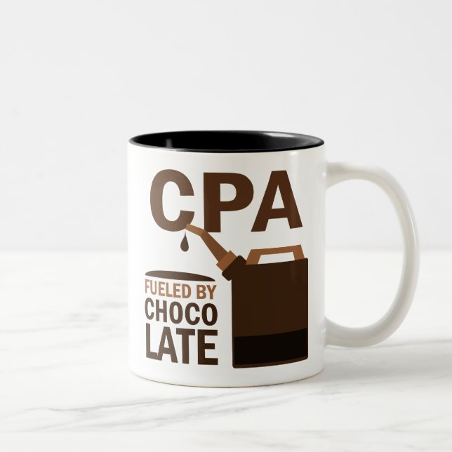 Caneca De Café Em Dois Tons Presente de Cpa (engraçado) (Direita)