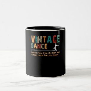 Caneca De Café Em Dois Tons Presente de Dança de Dança de Definição de Dança d