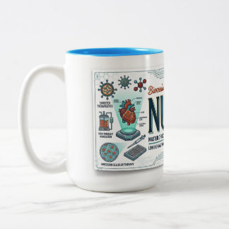 Caneca De Café Em Dois Tons Presente de Enfermeira Biomédica