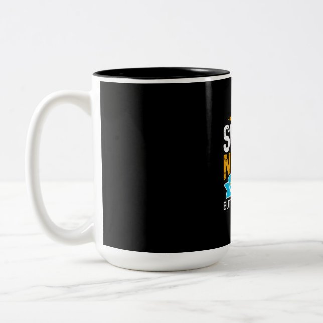 Caneca De Café Em Dois Tons Presente de Enfermeira | Sou Uma Super Enfermeira (Esquerda)