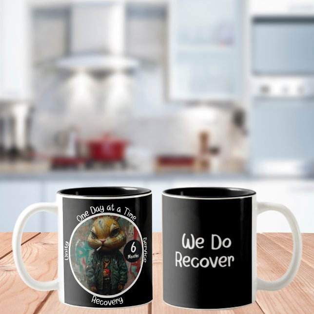 Caneca De Café Em Dois Tons Presente de Etapa de Recuperação Personalizada - A (Criador carregado)