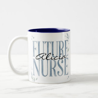 Caneca De Café Em Dois Tons Presente de Formatura para Futuros Enfermeiros Est