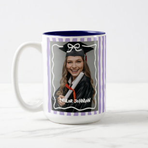 Caneca De Café Em Dois Tons Presente de Formatura Turma de Graduados Foto do A