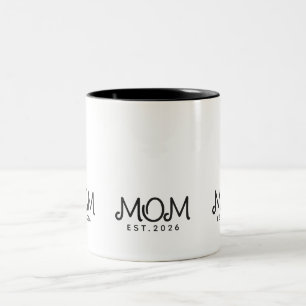 Caneca De Café Em Dois Tons Presente de Mãe Estabelecida
