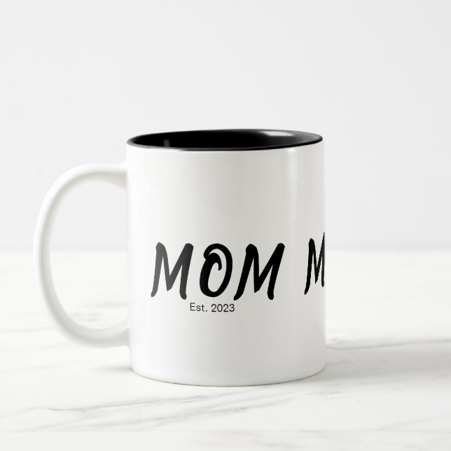 Caneca De Café Em Dois Tons Presente de Mãe Fundada (Esquerda)