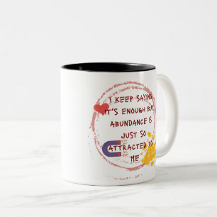Caneca De Café Em Dois Tons Presente de Manifestação Personalizada Divertida A