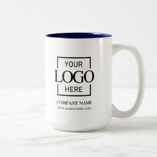 Caneca De Café Em Dois Tons Presente de Marca Corporativa com Logotipo Empresa