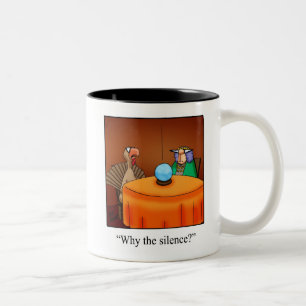 Caneca De Café Em Dois Tons Presente de Mug Humor Café de Ação de Graças
