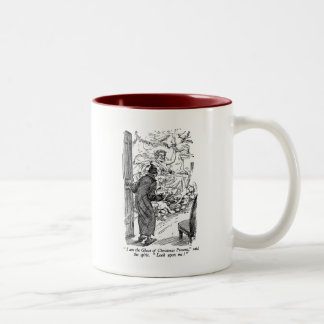 Caneca De Café Em Dois Tons Presente de Natal (com texto)