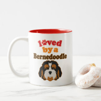 Caneca De Café Em Dois Tons Presente de Pão de Cão Bernedoodle