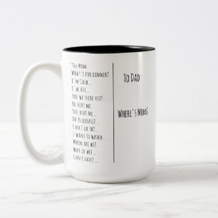 Caneca De Café Em Dois Tons Presente De Parentalidade Engraçado Para A Mãe, Pr