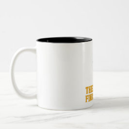 Caneca De Café Em Dois Tons Presente de Pesca para Terminar Forte com o Figure
