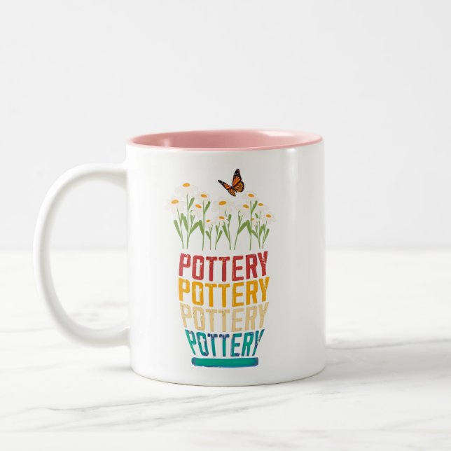 Caneca De Café Em Dois Tons Presente De Potência, Sobrecarga De Potência, Pres (Esquerda)