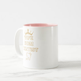 Caneca De Café Em Dois Tons Presente de profissão engraçado para esposa mãe de