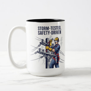 Caneca De Café Em Dois Tons Presente de Restauração de Tempestade para Eletric