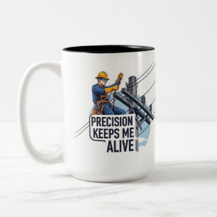 Caneca De Café Em Dois Tons Presente de Segurança para Trabalhador de Utilidad