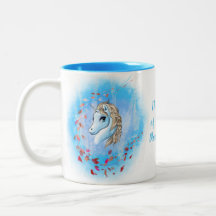 Presente de Unicorn Mug - Pensamento de inverno