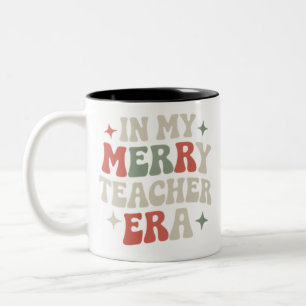Caneca De Café Em Dois Tons Presente de Vida de Professor de Pré-Escola Na Min