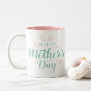 Caneca De Café Em Dois Tons Presente Dia das Mães Lindo