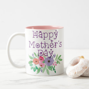 Caneca De Café Em Dois Tons Presente Dia das Mães Lindo
