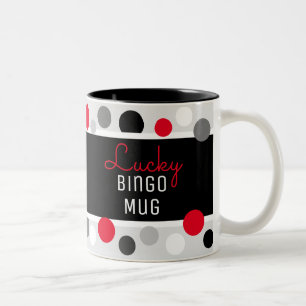 Caneca De Café Em Dois Tons Presente Divertido! Lucky Bingo Mug Café De Dois T