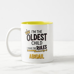 Caneca De Café Em Dois Tons Presente Divertido Personalizado para o Filho Mais