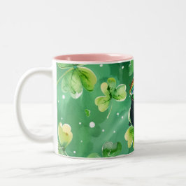 Caneca De Café Em Dois Tons Presente do Dia de Patrick 