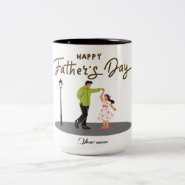 Caneca De Café Em Dois Tons Presente do Dia dos Pais para o Papai | Foto & Nom