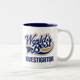 Caneca De Café Em Dois Tons Presente do investigador